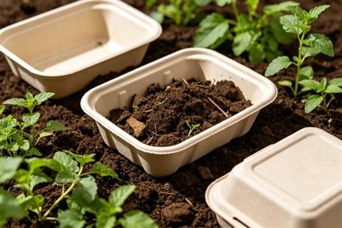 Pacáistiú Compostable: Mar a Chomhlíonfaidh Laíon Mhúnlaithe Caighdeáin Mhúir...
